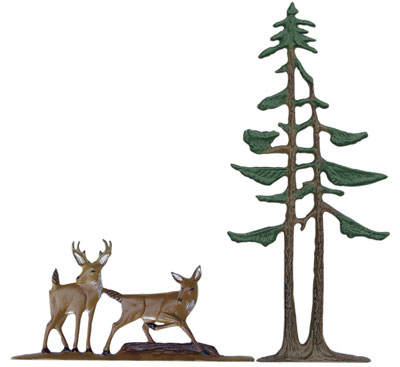Deer & Pines Weathervane